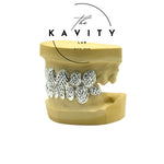 Custom Diamond Cut Sterling Silver Grillz: Dust & Perm Style