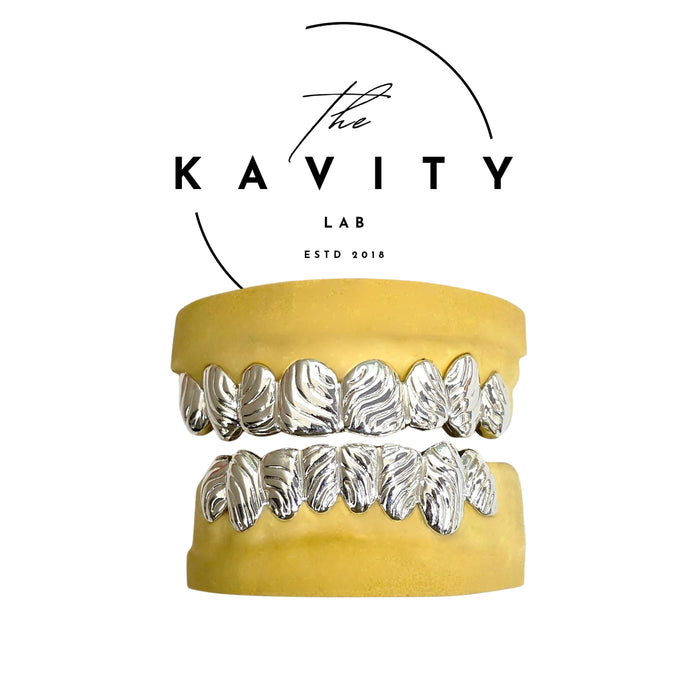 Custom 3D Zebra Stripe GRILLZ: 925 Sterling Silver (Free Mold Kit)