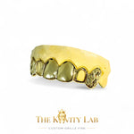 Custom 6pc Open Face x Diamond Cuts on Fangs: 925 Sterling Silver (Free Mold Kit)