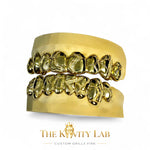 Custom 8pcs 3D Nugget Earthquake Grillz: 925 Sterling Silver (Free Mold Kit)