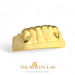 Custom 6pc Curved Front Bar Style Grillz: 925 Sterling Silver (Free Mold Kit)