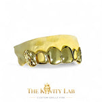 Custom 6pc Open Face x Diamond Cuts on Fangs: 925 Sterling Silver (Free Mold Kit)