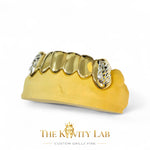 Custom Fit 6pc WHITE Diamond Cuts on Fangs: 925 Sterling Silver (Free Mold Kit)