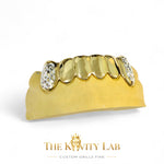 Custom Fit 6pc WHITE Diamond Cuts on Fangs: 925 Sterling Silver (Free Mold Kit)