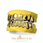 Custom 8pcs Plain Solid Grillz: 925 Sterling Silver (Free Mold Kit)