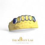 Custom 6pc Open Face x Opals on Fangs GRILLZ: 925 Sterling Silver (Free Mold Kit)