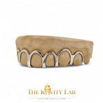 Custom 8pcs Open Face Style Grillz: 925 Sterling Silver (Free Mold Kit)