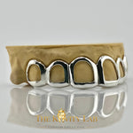 Custom 6pcs Open Face Style Grillz: 925 Sterling Silver (Free Mold Kit)