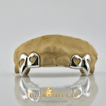 Custom 4pcs Open Hearts Style Grillz: 925 Sterling Silver (Free Mold Kit)