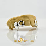 Custom 4pcs Open Hearts and Extended Fangs Grillz: 925 Sterling Silver (Free Mold Kit)