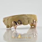 Custom 4pcs Open Hearts Style Grillz: 925 Sterling Silver (Free Mold Kit)