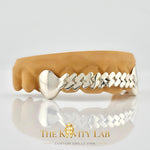Custom 6pcs Cuban Link Style Grillz: 925 Sterling Silver (Free Mold Kit)