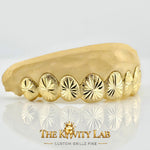 Custom 8pcs Starburst Cuts and Dust Grillz: 925 Sterling Silver (Free Mold Kit)