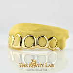 Custom 6pcs Open Face Style Grillz: 925 Sterling Silver (Free Mold Kit)
