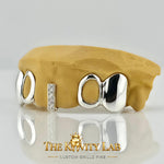Custom 6pcs Moissainte Gap Grillz: 925 Sterling Silver (Free Mold Kit)