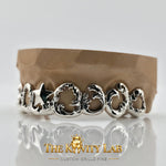 Custom 8pcs Intricate Baroque Royal Design Grillz: 925 Sterling Silver (Free Mold Kit)