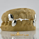 Custom 2pcs Solid Fangs: 925 Sterling Silver (Free Mold Kit)