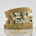Custom 6pcs Diamond Cuts and Dust Box Grillz: 925 Sterling Silver (Free Mold Kit)