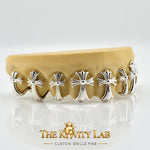 Custom 8pcs Faith Over Flash Grillz: 925 Sterling Silver ( Free Mold Kit)