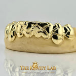 Custom 8pcs 3D Nugget Earthquake Grillz: 925 Sterling Silver (Free Mold Kit)