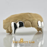 Custom 4pcs Supper Long Fangs Grillz: 925 Sterling Silver (Free Mold Kit)