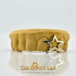 Custom 3pcs with 3D Star Design Grillz: 925 Sterling Silver (Free Mold Kit)