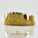 Custom 6pc Curved Front Bar Grillz: 925 Sterling Silver (Free Mold Kit)