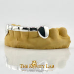 Custom 6pcs Front Bar Style Grillz: 925 Sterling Silver ( Free Mold Kit)