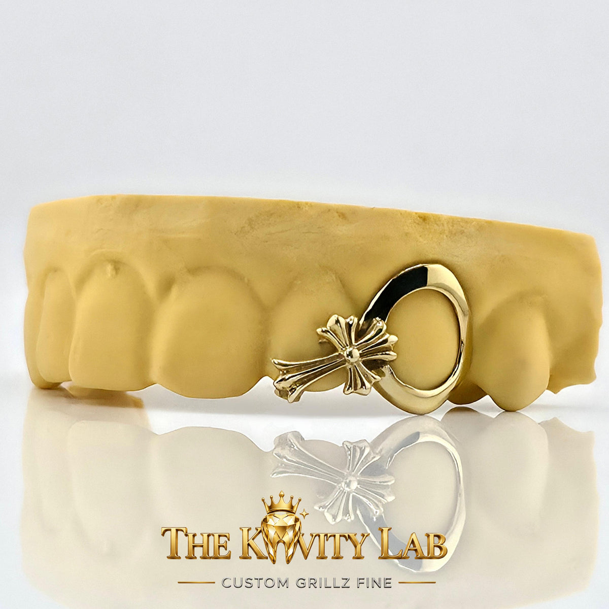 Custom 2pcs Open Face and Cross Grillz: 925 Sterling Silver (Free Mold Kit)