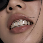 Custom 8pcs Open Face Style Grillz: 925 Sterling Silver (Free Mold Kit)