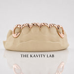Custom 6pcs Front Bar and Diamond Cuts Grillz: 925 Sterling Silver (Free Mold Kit)