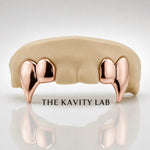 Custom 4pcs Supper Long Fangs Grillz: 925 Sterling Silver (Free Mold Kit)
