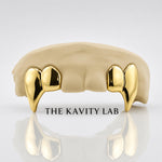 Custom 4pcs Supper Long Fangs Grillz: 925 Sterling Silver (Free Mold Kit)