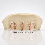 Custom 4pcs 3D Cross with Open Face Grillz: 925 Sterling Silver (Free Mold Kit)