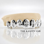 Custom 8pcs 3D Cross Grillz: 925 Sterling Silver (Free Mold Kit)