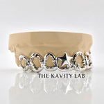 Custom 8pcs Intricate Baroque Royal Design Grillz: 925 Sterling Silver (Free Mold Kit)