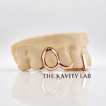 Custom 3pcs Open Face with Gap Filled Grillz: 925 Sterling Silver (Free Mold Kit)