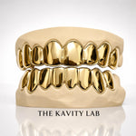 Custom 8pcs Plain Solid Grillz: 925 Sterling Silver (Free Mold Kit)