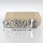 Custom 8pcs Crown of Blossoms Grillz: 925 Sterling Silver (Free Mold Kit)