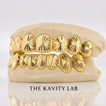 Custom 8pcs Starburst Cuts and Dust Grillz: 925 Sterling Silver (Free Mold Kit)