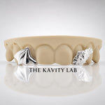 Custom 4pcs Heaven & Chaos Grillz: 925 Sterling Silver (Free Mold Kit)