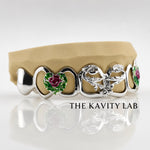 Custom 8pcs Enchanted Rose Vines Open Face Grillz: 925 Sterling Silver (Free Mold Kit)