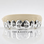 Custom 8pcs 3D Cross Grillz: 925 Sterling Silver (Free Mold Kit)