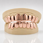 Custom Plain Solid with Permanent Cuts Grillz: 925 Sterling Silver (Free Mold Kit)