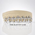 Custom Open Face x 3D Cross Grillz: 925 Sterling Silver (Free Mold Kit)