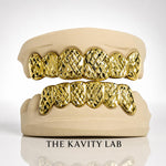 Custom 6pcs Diamond Cut x Dust Grillz: 925 Sterling Silver (Free Mold Kit)