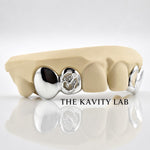 Custom 4pcs Scorpion Bite Grillz: 925 Sterling Silver (Free Mold Kit)