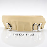 Custom 3pcs Open Face Star Grillz: 925 Sterling Silver (Free Mold Kit)