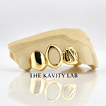 Custom 3pcs Initial Letter Grillz: 925 Sterling Silver (Free Mold Kit)