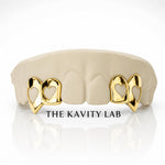 Custom 4pcs Open Hearts Style Grillz: 925 Sterling Silver (Free Mold Kit)